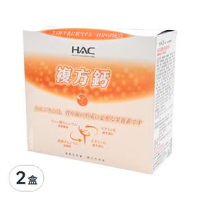 HAC 永信藥品 穩固鈣粉, 5g, 30包, 2盒