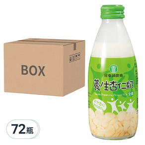 羅東鎮農會 養生杏仁奶, 245ml, 72瓶