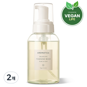 AROMATICA 女性私密處溫和清潔慕斯, 300ml, 2罐