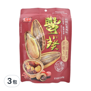 盛香珍 豐葵香瓜子 桂圓紅棗, 150g, 3包