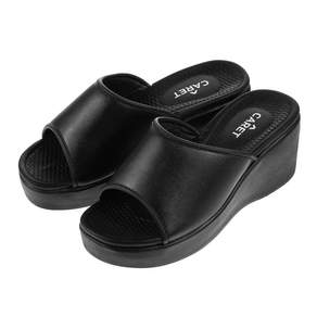 CARET 軟墊高跟拖鞋, M(230-235mm), 黑色, 1雙