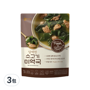 OURHOME 牛肉海帶湯, 300g, 3包