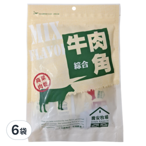 喬安牧場 高粱酒綜合牛肉角, 170g, 6袋