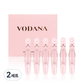 Vodana 可愛髮夾 6 件裝, 粉色, 2組, 單品