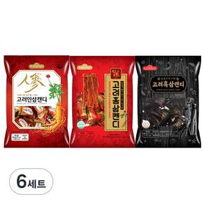 ILKWANG 高麗紅參糖 280g+高麗人參糖 280g+高麗黑參糖 280g, 6組