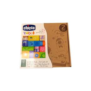 chicco 木製3D積木組, 23片, 1入