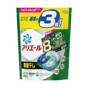 P&G 4D超濃縮8倍消臭抗菌洗衣膠囊 室內曬衣專用 洗衣膠囊, 33入, 1包