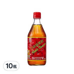 工研 蘋果醋, 10瓶, 500ml