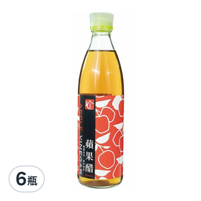 百家珍 蘋果醋, 600ml, 6瓶