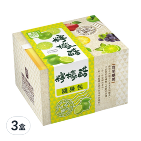 醋桶子 果醋隨身包 檸檬醋 10包, 330ml, 3盒