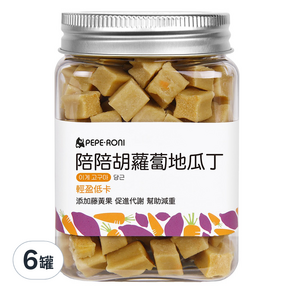 PEPERONI 陪陪肉肉 陪陪胡蘿蔔地瓜丁, 180g, 6罐