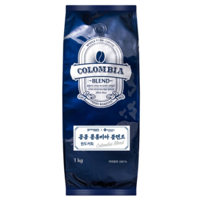 gomgom 哥倫比亞混和咖啡豆, 無研磨咖啡豆, 1000g, 1包