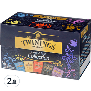 TWININGS 唐寧茶 經典茶系列茶包, 40g, 2盒