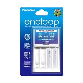 Panasonic 國際牌 eneloop 充電組 BQ-CC17充電器+3號電池*2顆 標準款, 1組