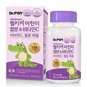 DRPOY 維他命C鐵錠片, 120顆, 1罐