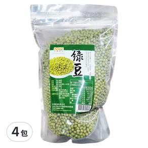 茂喜食品 進口嚴選商品綠豆, 600g, 4包