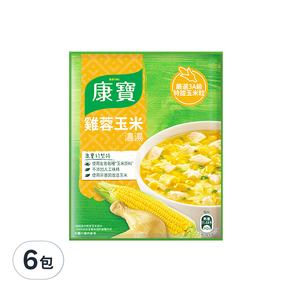 Knorr 康寶 自然原味 雞蓉玉米, 54.1g, 6包