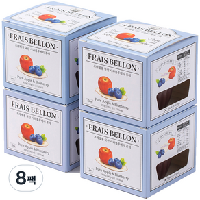 FRAIS BELLON 水果泥, 蘋果藍莓口味, 200g, 8盒