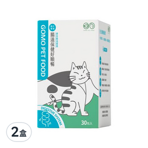 GOMO PET FOOD 貓犬專用腸道保健好順暢, 調節消化機能, 60g, 2盒