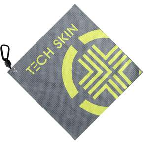 Techskin 簽名磁鐵高爾夫毛巾, 深灰色 螢光黃, 1個