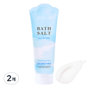 Shakat All-in-One Bath Salt Scaling Body Scrub 椰奶味, 200g, 2個