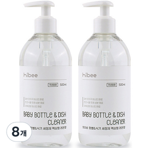 Hi-B 嬰兒奶瓶洗碗機液體容器檸檬味, 8個, 500ml