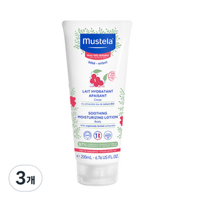 Mustella 舒緩保濕乳液, 200ml, 3個