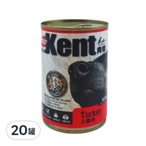 Kent 肯特 全齡犬 狗罐頭, 火雞肉口味, 415g, 20罐