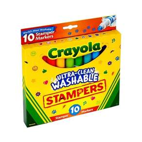 Crayola 繪兒樂 可水洗印章色筆, 10色, 1盒
