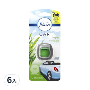 febreze 風倍清 汽車清新劑, 草香和雨, 6個