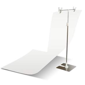 DAEHAN PVC背景紙 白色+T型支架, SET-PVCP01, 1組