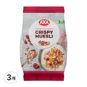 Aksa Krispy 麥片, 500g, 3個