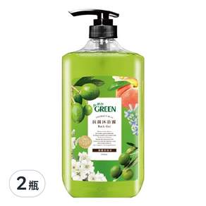 GREEN 綠的 抗菌沐浴露 橄欖葉, 1L, 2瓶