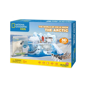CubicFun 國家地理頻道授權3D立體拼圖 KIDS科普系列, 北極世界, 73片