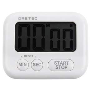DRETEC 數字廚房計時器, 1份, 白色