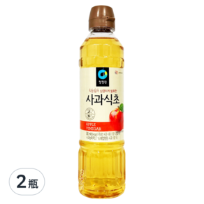 清淨園 韓國蘋果醋 料理用, 500ml, 2瓶