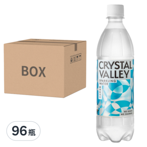 金車 CRYSTAL VALLEY 礦沛 氣泡水, 585ml, 96瓶