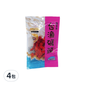 吉米吉 台漁碼頭 清香魚片, 40g, 4包