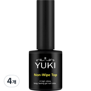 Yuki Gel Nail 非擦拭頂部凝膠 10g, 混色, 4個