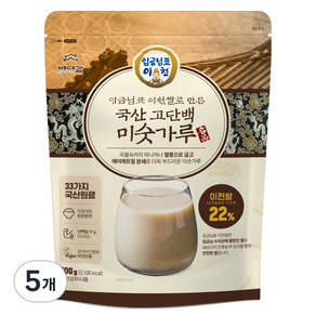 Baedaegam 採用 King's 標準利川米製成的高蛋白米粉, 5個, 500g