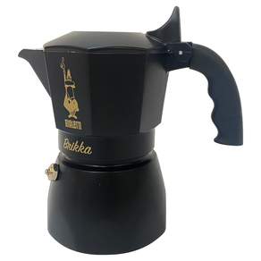 BIALeTTI 拜雷提 加壓摩卡壺 2TZ 100ml, 霧黑金, 1個