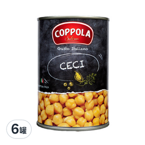 COPPOLA 柯波拉 義大利天然鷹嘴豆, 400g, 6罐