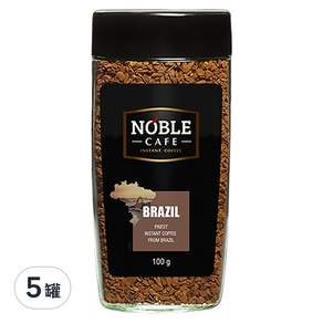 NOBLE 皇家單品咖啡粉 巴西, 100g, 5罐