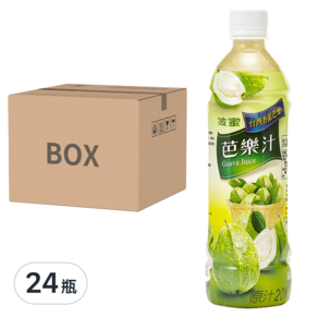 波蜜 含C芭樂汁, 580ml, 24瓶