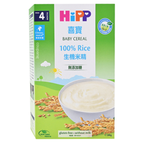 HiPP 喜寶 BABY CEREAL 100% Rice生機米精 無添加糖 4個月以上, 200g, 1盒