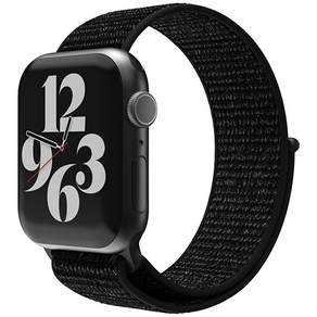 SINJIMORU Apple Watch輕量運動錶帶, 黑色