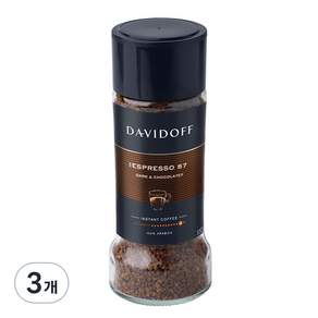 DAVIDOFF 義式濃縮即溶咖啡粉, 100g, 1瓶, 3罐