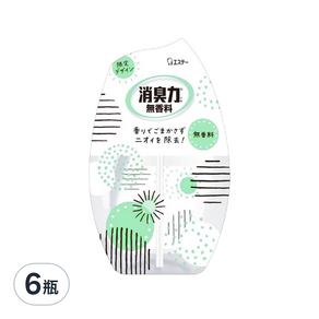 ST 雞仔牌 部屋消臭力 初夏設計 無香料, 400ml, 6瓶