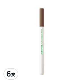 INNISFREE 妝自然眉筆 0.3g, 7號 蜜糖棕, 6支