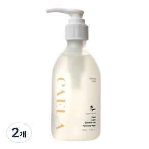 Caela Lacto大馬士革玫瑰女性清潔劑凝膠, 200ml, 2瓶